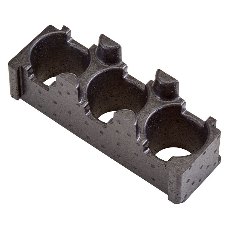 Dbmark - Porte-boissons - Un support pour 3 boissons - 11,4 x 32,5 x 12,5 cm - Noir - EPPBEVH1110