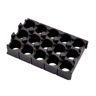 Dbmark - Porte-boissons - Jeu de 5 supports pour 15 boissons - 11,4 x 32,5 x 12,5 cm - Noir - EPPBEVH5110