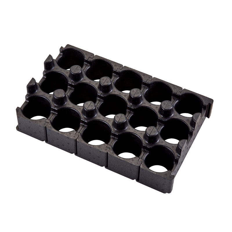Dbmark - Porte-boissons - Jeu de 5 supports pour 15 boissons - 11,4 x 32,5 x 12,5 cm - Noir - EPPBEVH5110