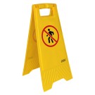 Dbmark - Panneau d'avertissement "Passage interdit aux piétons" (sans texte) - 28 x 4 x 60 cm - Jaune - FS-1012-YEL