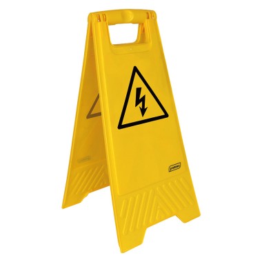 Dbmark - Panneau d'avertissement "Danger-Electricité" (sans texte) - 28 x 4 x 60 cm - Jaune - FS-1013-YEL