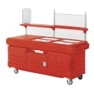 Dbmark - Chariot Camkiosk avec 4 cuves pour bacs GN - 216 x 85 x 179 cm - KVC854158