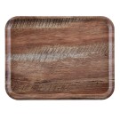 Dbmark - Plateau rectangulaire Madeira - Surface lisse - 20 x 28 cm - Chêne foncé - MA2028E88
