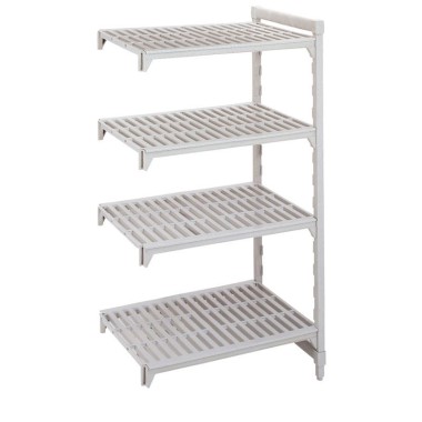 Dbmark - Unité add. Premium 4ét. à claire-voie , 400x735x1800 mm - Blanc moucheté - MPA4718V4PKG
