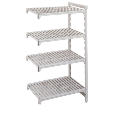 Dbmark - Unité add. Premium 4ét. à claire-voie , 500x735x1800 mm - Blanc moucheté - MPA5718V4PKG
