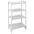 Dbmark - Unité fixe Premium 4ét. pleines , 400x1380x1800 mm - Blanc moucheté - MPU41318S4PKG
