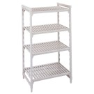 Dbmark - Unité fixe Premium 4ét. à claire-voie , 400x1480x1800 mm - Blanc moucheté - MPU41418V4PKG