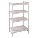 Dbmark - Unité fixe Premium 4ét. à claire-voie , 500x1380x1800 mm - Blanc moucheté - MPU51318V4PKG
