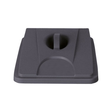 Dbmark - Couvercle "déchets divers" pour collecteur PB-1080 & 1090 - 45,5 x 33 x 6,5 cm - Gris - PB-1011-GRY