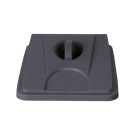 Dbmark - Couvercle "déchets divers" pour collecteur PB-1080 & 1090 - 45,5 x 33 x 6,5 cm - Gris - PB-1011-GRY