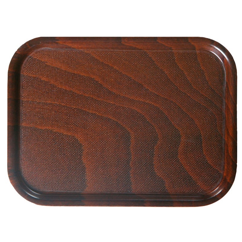 Dbmark - Plateau rectangulaire - Surface antidérapante - 27 x 20 cm - Bois - PH556516000