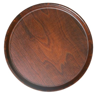Dbmark - Plateau rond - Surface antidérapante - 32 x 32 cm - Bois - PH558516000