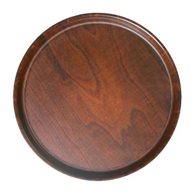 Dbmark - Plateau rond - Surface antidérapante - 42 x 42 cm - Bois - PH558536000