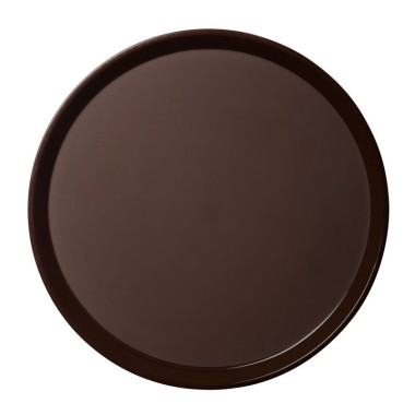 Dbmark - Plateau anti-dérapant Polytread rond - 40,5 x 40,5 cm - Brun - PT1600167
