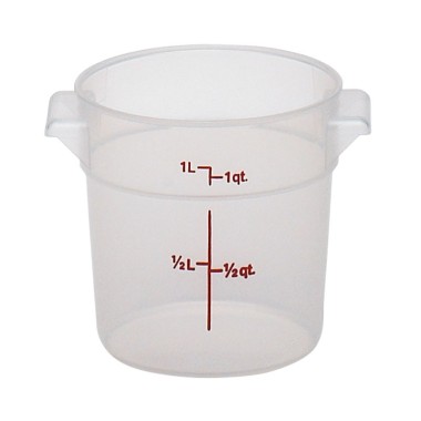 Dbmark - Boîte ronde - 15,4 x 15,4 cm - Translucide - RFS1PP190