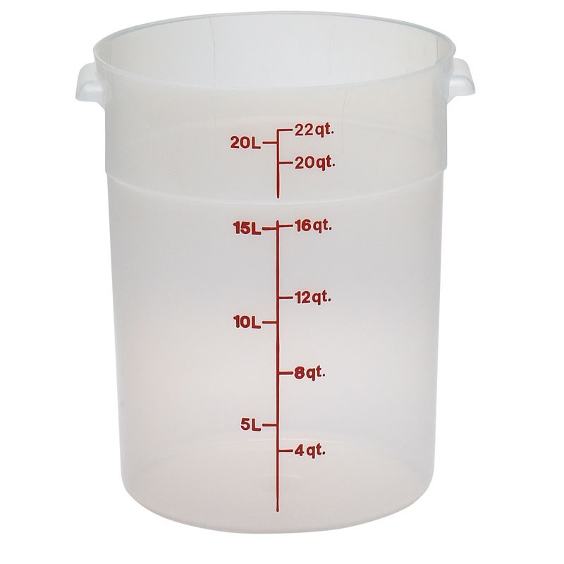 Dbmark - Boîte ronde - 37,8 x 37,8 cm - Translucide - RFS22PP190