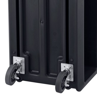 Dbmark - Chariot de service Pro 4 roues pivotantes avec frein - 60,3 x 105,4 x 94,3 cm - Noir - SC337S110