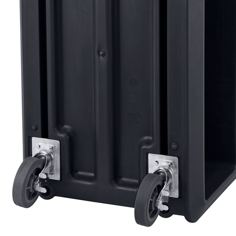 Dbmark - Chariot de service Pro 4 roues pivotantes avec frein - 60,3 x 105,4 x 94,3 cm - Noir - SC337S110