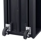 Dbmark - Chariot de service Pro 4 roues pivotantes avec frein - 60,3 x 105,4 x 94,3 cm - Noir - SC337S110
