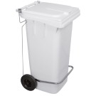 Dbmark - Collecteur à pédale 120L - 94 x 56 x 50 cm - Blanc - SO-1120-WHT