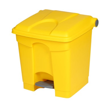 Dbmark - Collecteur à pédale 30L - 41 x 39,8 x 43,5 cm - Jaune - SO-1230-YEL