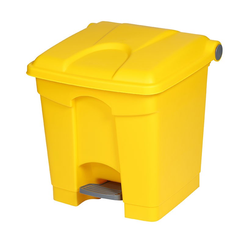Dbmark - Collecteur à pédale 30L - 41 x 39,8 x 43,5 cm - Jaune - SO-1230-YEL