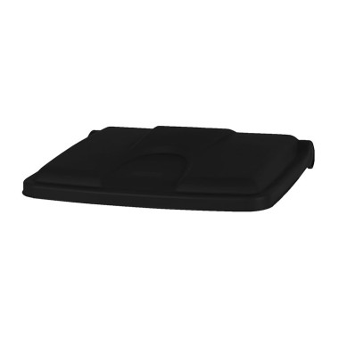 Dbmark - Couvercle pour collecteurs à pédale 70 & 90L -Antimicrobien - 50 x 41,2 cm - Noir - SO-1290-BLA-LID