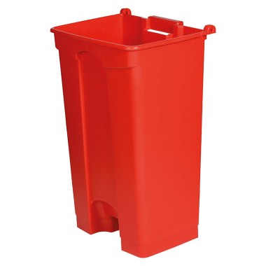 Dbmark - Collecteur à pédale sans couvercle - 48,3 x 39 x 79 cm - Rouge - SO-1290-RED-BASE