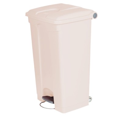 Dbmark - Collecteur à pédale sans couvercle - 48,3 x 39 x 79 cm - Blanc - SO-1290-WHT-BASE