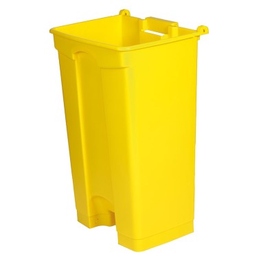 Dbmark - Collecteur à pédale sans couvercle - 48,3 x 39 x 79 cm - Jaune - SO-1290-YEL-BASE
