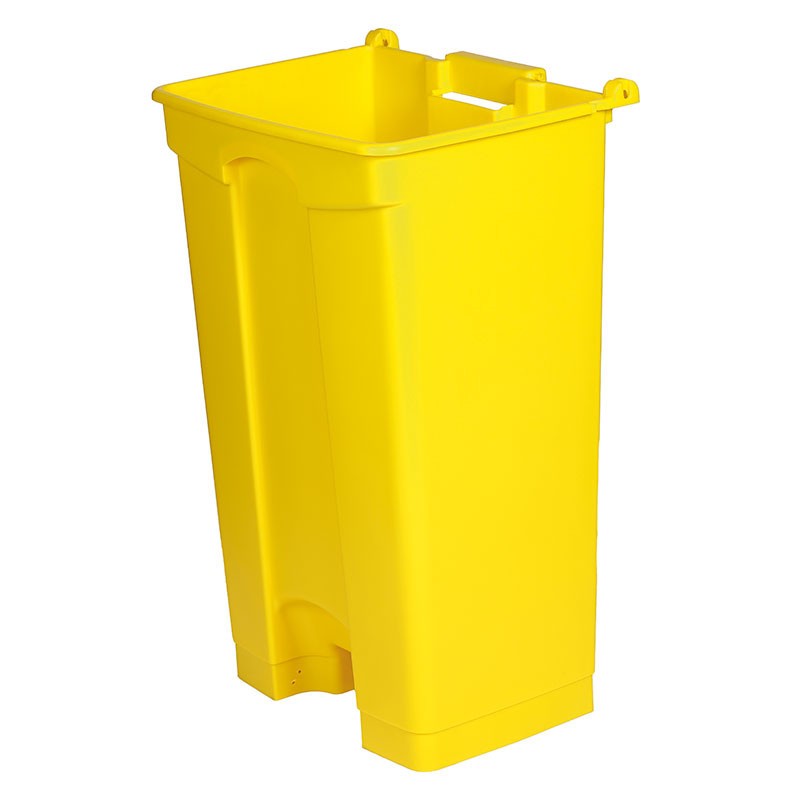 Dbmark - Collecteur à pédale sans couvercle - 48,3 x 39 x 79 cm - Jaune - SO-1290-YEL-BASE