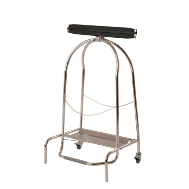 Dbmark - Porte sac avec 2 roues - 42,5 x 55 x 94 cm - Inox mirroir - SO-2104-MSSTL