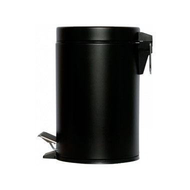 Dbmark - Collecteur à pédale 3L NOIR MAT (avec bac intérieur en plastique) - 16,7 x 16,7 x 27 cm - SO-6003-MBLA