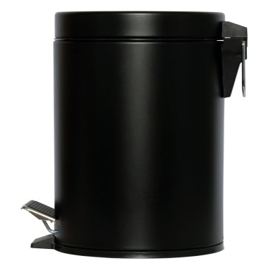 Dbmark - Collecteur à pédale 5 L NOIR MAT (avec bac intérieur en plastique) - 20,3 x 20,3 x 28,4 cm - SO-6005-MBLA