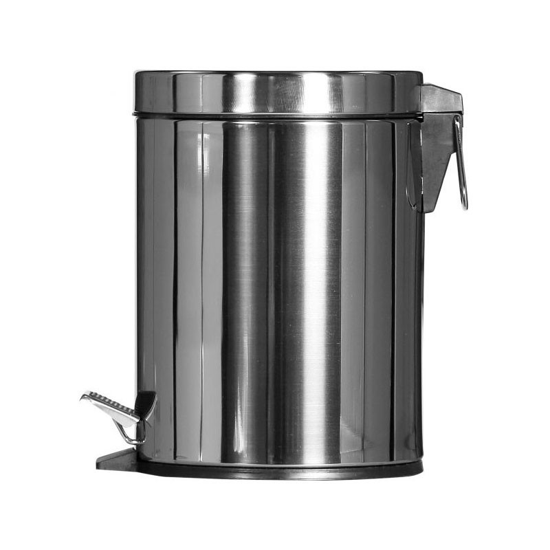 Dbmark - Collecteur à pédale 5 L NOIR MAT (avec bac intérieur en plastique) - 20,3 x 20,3 x 28,4 cm - SO-6005-MSSTL