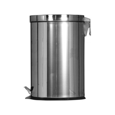 Dbmark - Collecteur à pédale 12L (avec bac intérieur en plastique) - 24,8 x 24,8 x 40 cm - Inox mirroir - SO-6012-MSSTL
