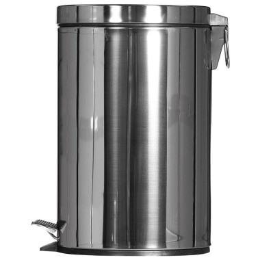 Dbmark - Collecteur à pédale 20L (avec bac intérieur en plastique) - 29,6 x 29,6 x 44,5 cm - Inox mirroir - SO-6020-MSSTL