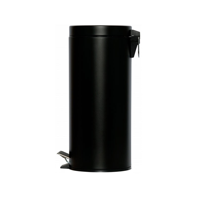 Dbmark - Collecteur à pédale 30L NOIR MAT (avec bac intérieur en plastique) - 29,2 x 29,2 x 64 cm - SO-6030-MBLA
