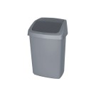 Dbmark - Collecteur à couvercle basculant 10L (100% recycle ) - 24,6 x 19,8 x 37,3 cm - Gris - ST-0010-GRY