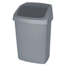 Dbmark - Collecteur à couvercle basculant 25L ( 100% recycle ) - 30,6 x 24,8 x 41,8 cm - Gris - ST-0025-GRY