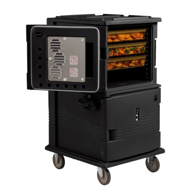 Dbmark - Chariot isotherme à porte supérieure chaude 16 Gn1/110C - 73 x 84,7 x 137,5 cm - UPCHT16002110