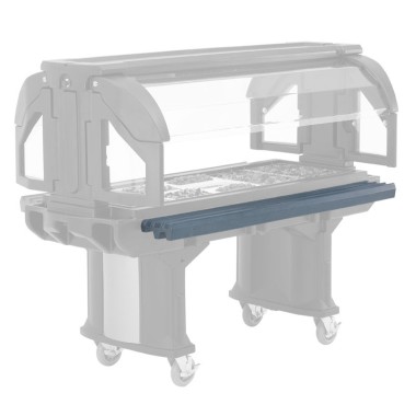 Dbmark - Glissière à plateaux pour module 183 cm pour buffet Versa - 167,6 x 29,2 x 11,6 cm - Granit Gris - VBRR6191
