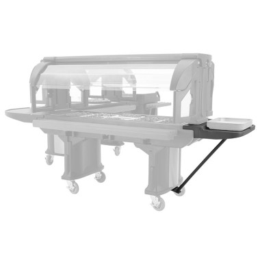 Dbmark - Tablette rallonge pour buffet et plan de travail Versa - 68,6 x 55,9 x 11,4 cm - Granit Gris - VBRTBL191