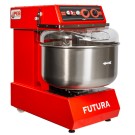Peb Machinery - Pétrin à spirale rouge Futura30 - 30 kg - Triphasé - Futura30rougetriphase