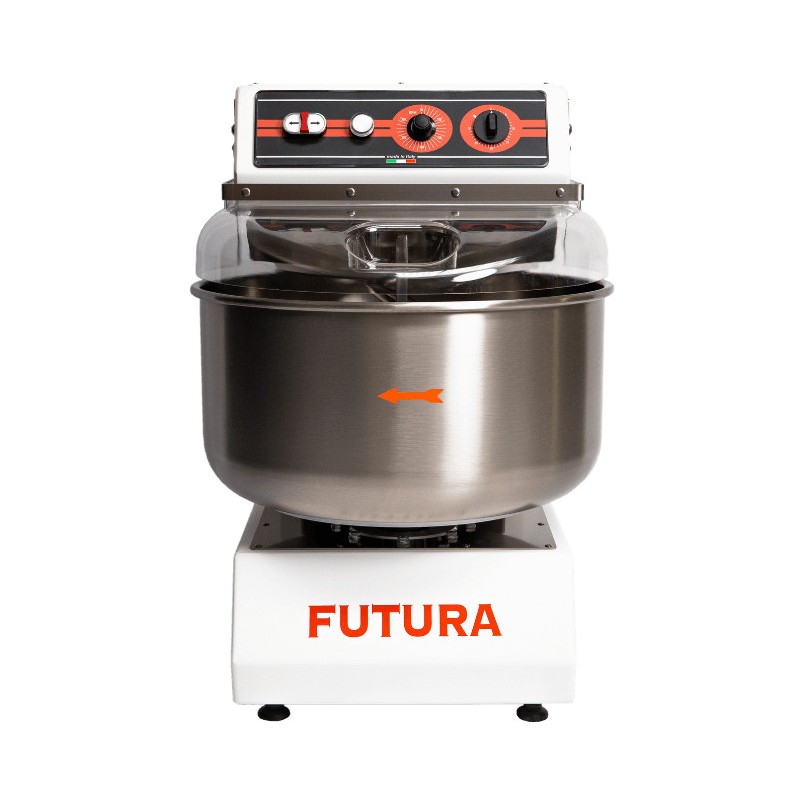Peb Machinery - Pétrin à spirale blanc Futura40 - 40 kg - Futura40blanc