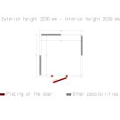 Diamond - Chambre ISO 100, dim. int. 2430 x 2430 xh 2030 mm  (11,99  m³) - C118A/10BF