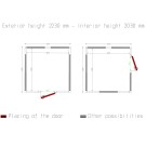 Diamond - Chambre ISO 100, dim.int. 2830 x 2830 xh 2230 mm  (17,86 m³) - C1810/XBF