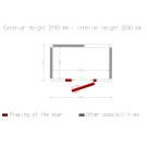 Diamond - Chambre ISO 80, dim. int. 1830 x 1030 xh 2030 mm  (3,83 m³) - C37B/BF