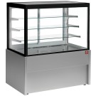 Diamond - Comptoir vitrine panoramique, chauffante, 4 niveaux, sans réserve - GRIS - CB10HT-G5-P