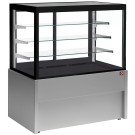 Diamond - Comptoir vitrine panoramique, ventilé, 4 niveaux, sans réserve - GRIS - CB10V-G5/P2